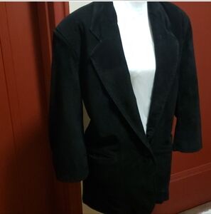 Luis Alvear Men's Black Leather Jacket Size L